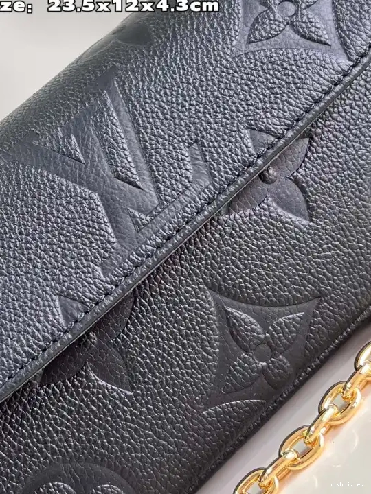 WIS Ivy-23.5*12*4.3cm on Wallet VUITTON Chain LOUIS 0521